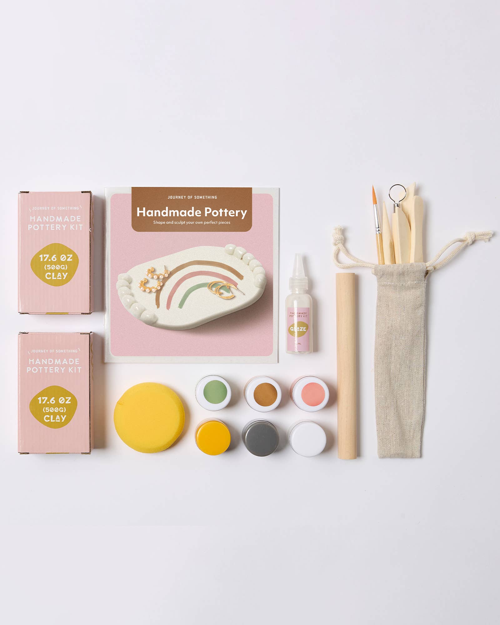 Deluxe Pottery Kit for Adults for At Home Crafts