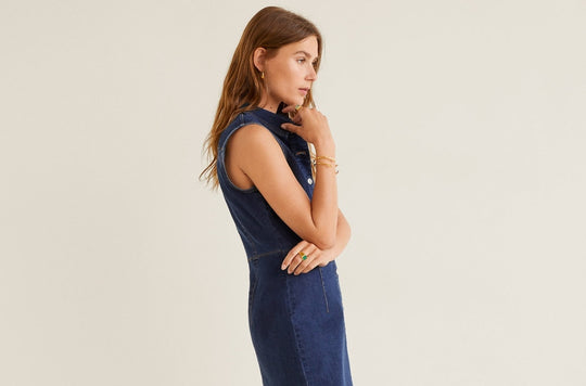 The Denim Dresses Fashion Girls Are Styling Right Now