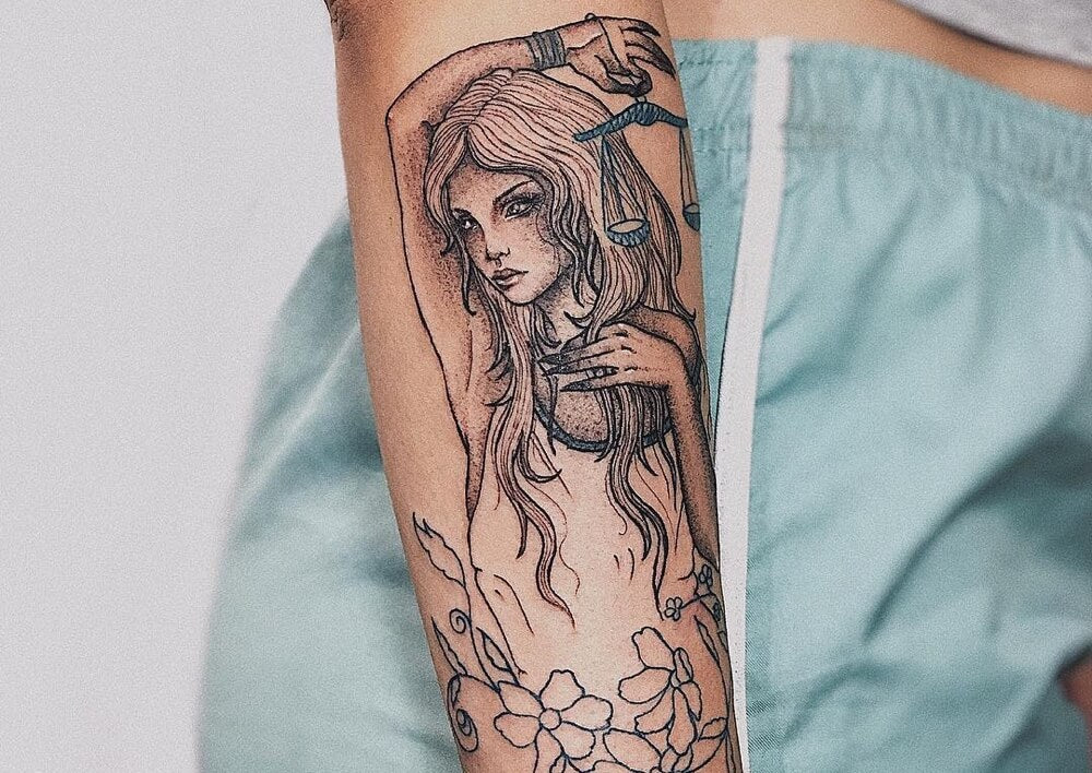 Libra Tattoos Perfect For The Cool &amp; Charming Zodiac Sign