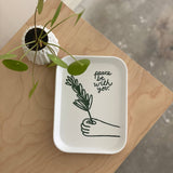 Peace Be With You Trinket Tray