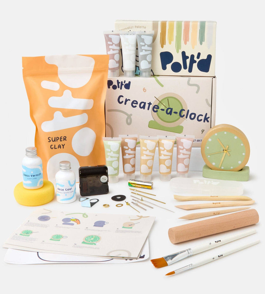Pastel Create-a-Clock Craft Kit