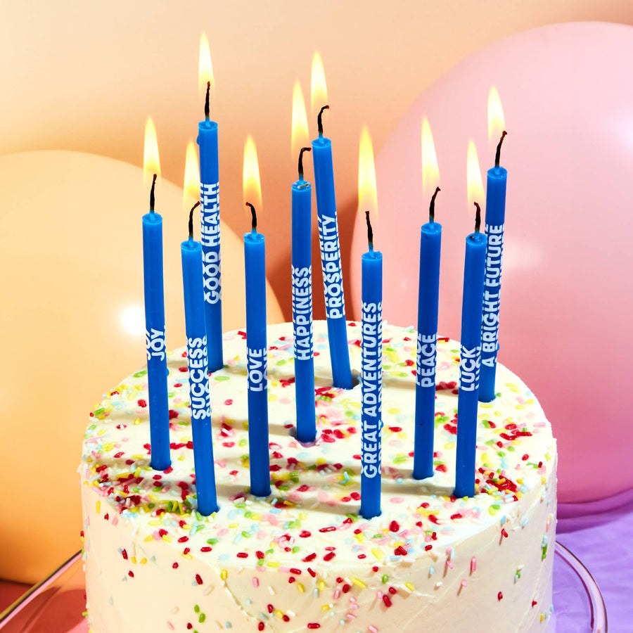 Wishing You a Happy Birthday Candles! - Pack of 10 Candles