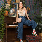 Ribbon Roses Sheer Ankle Sock