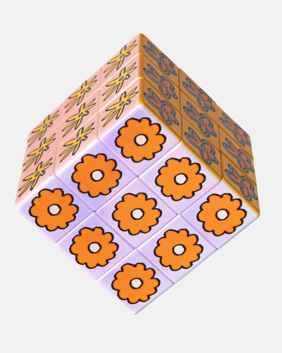 Flower Pop Art Rubik's Cube