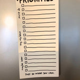Priorities Notepad Magnet - To Do List