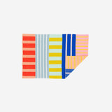 Patchwork Stripe Mini Rug in Rainbow