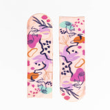 Abstract Faces Printed Ankle Sock - U.S. Women's Size 5 - 10