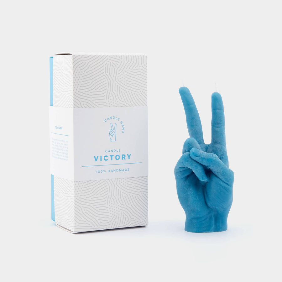 Victory/Peace Hand Gesture Candle