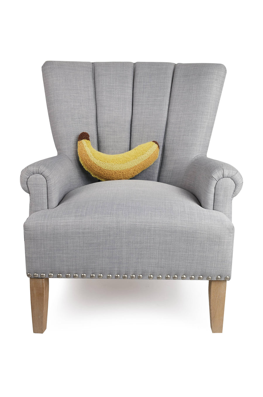 Banana Shaped Hook Throw Pillow