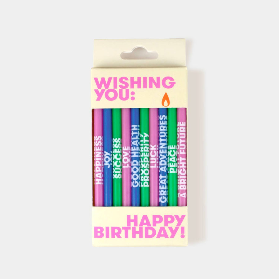 Wishing You a Happy Birthday Candles! - Pack of 10 Candles