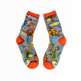 La Dolce Vita Black Sheer Crew Sock