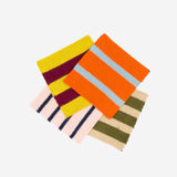 Patchwork Stripe Coaster Set in Desert - Set of 4