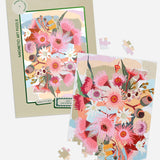 100 Piece Magnetic Puzzle With a Flowering Gum Design