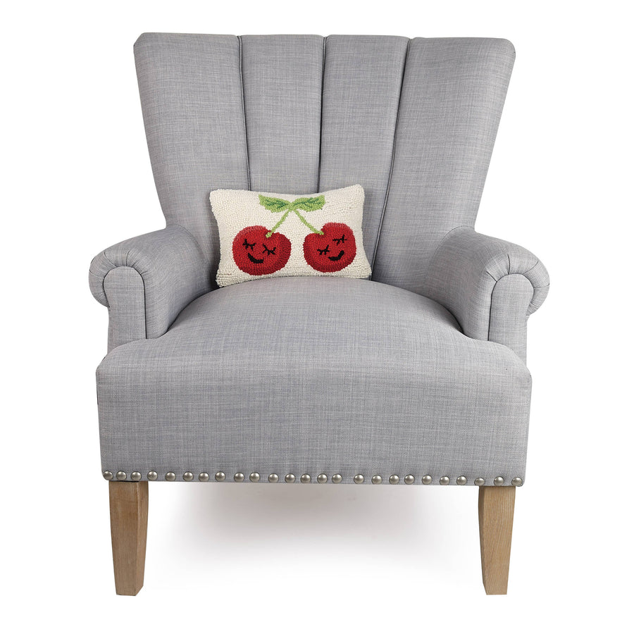 Cherries Hook Throw Pillow