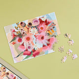 100 Piece Magnetic Puzzle With a Flowering Gum Design