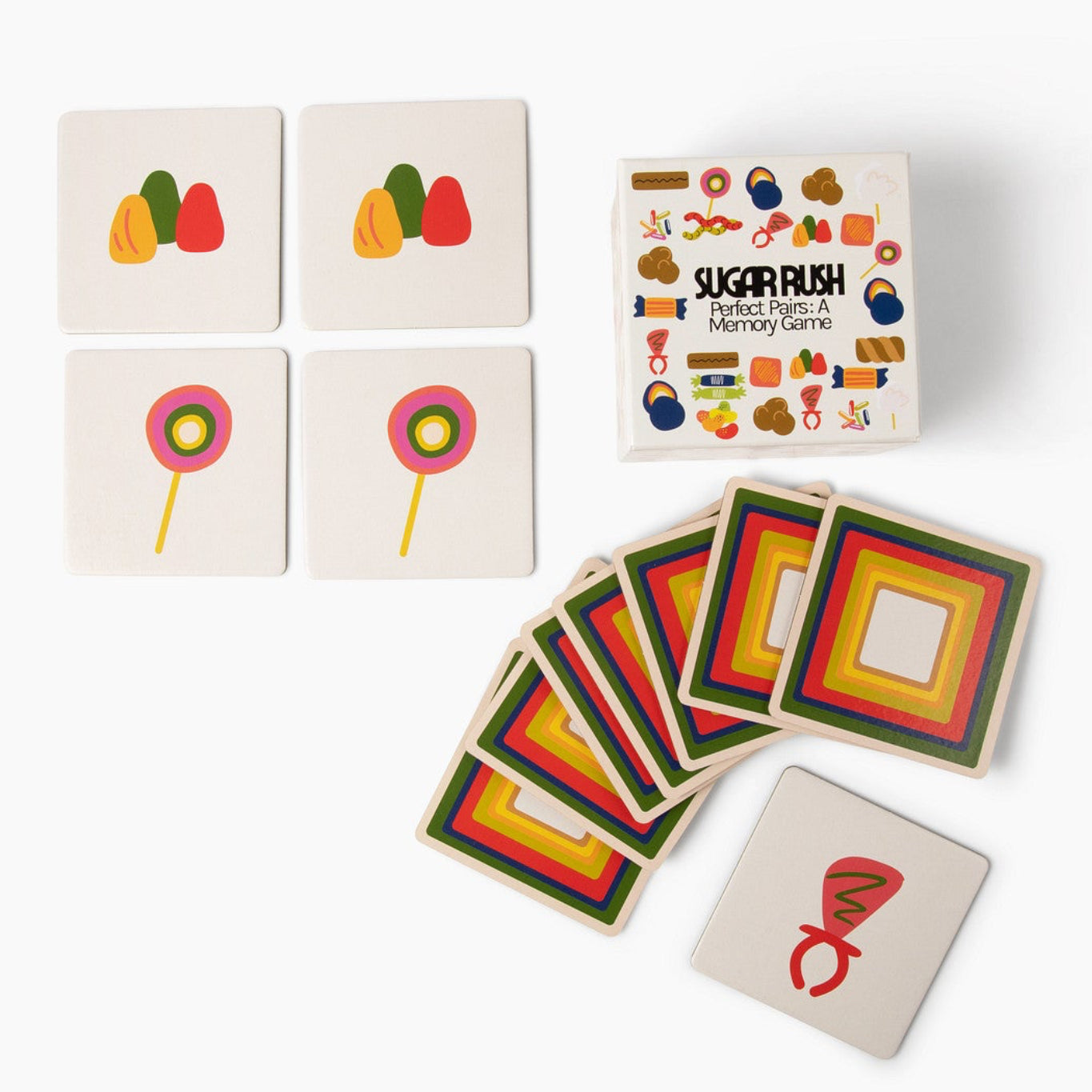 Memory Jombe Perfect Pairs: A Jumbo Memory Game : Sugar Rush – I AM & CO