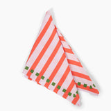 Satin Scarf Striped Print