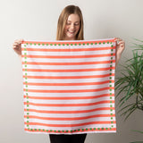 Satin Scarf Striped Print