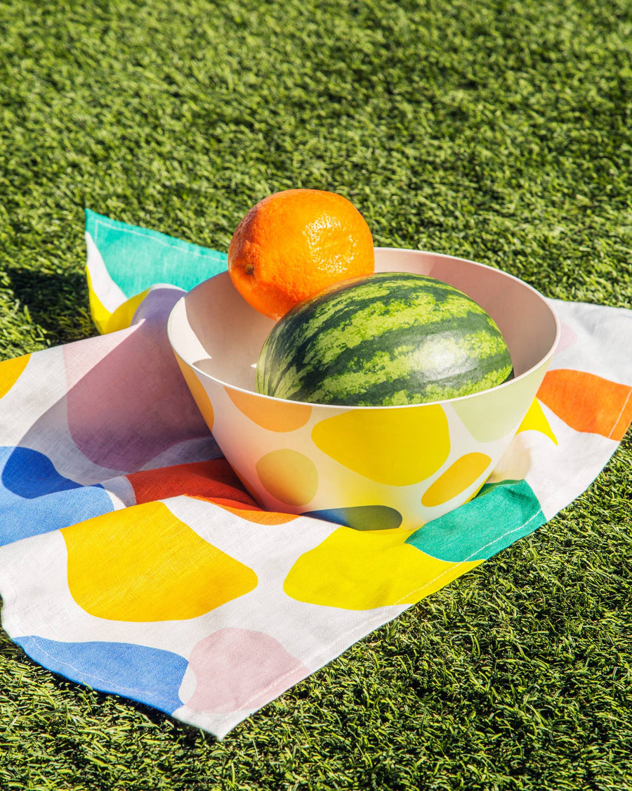 Linen Tea Towel Set in Stripes and Boulders